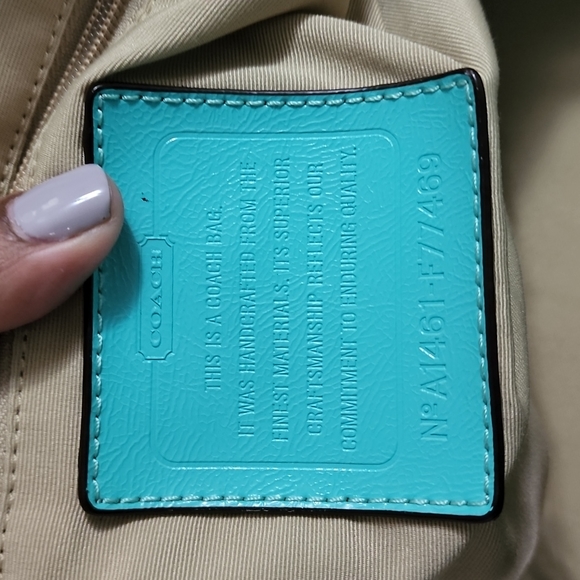 COACH TEAL (AQUA) DUFFEL BAG - Picture 8 of 14